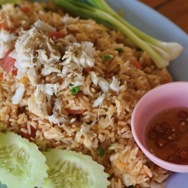 Crab fried rice in Thailand