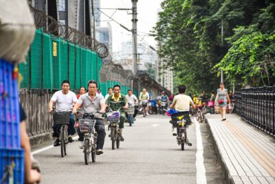 Scooters in Guangzhou, China